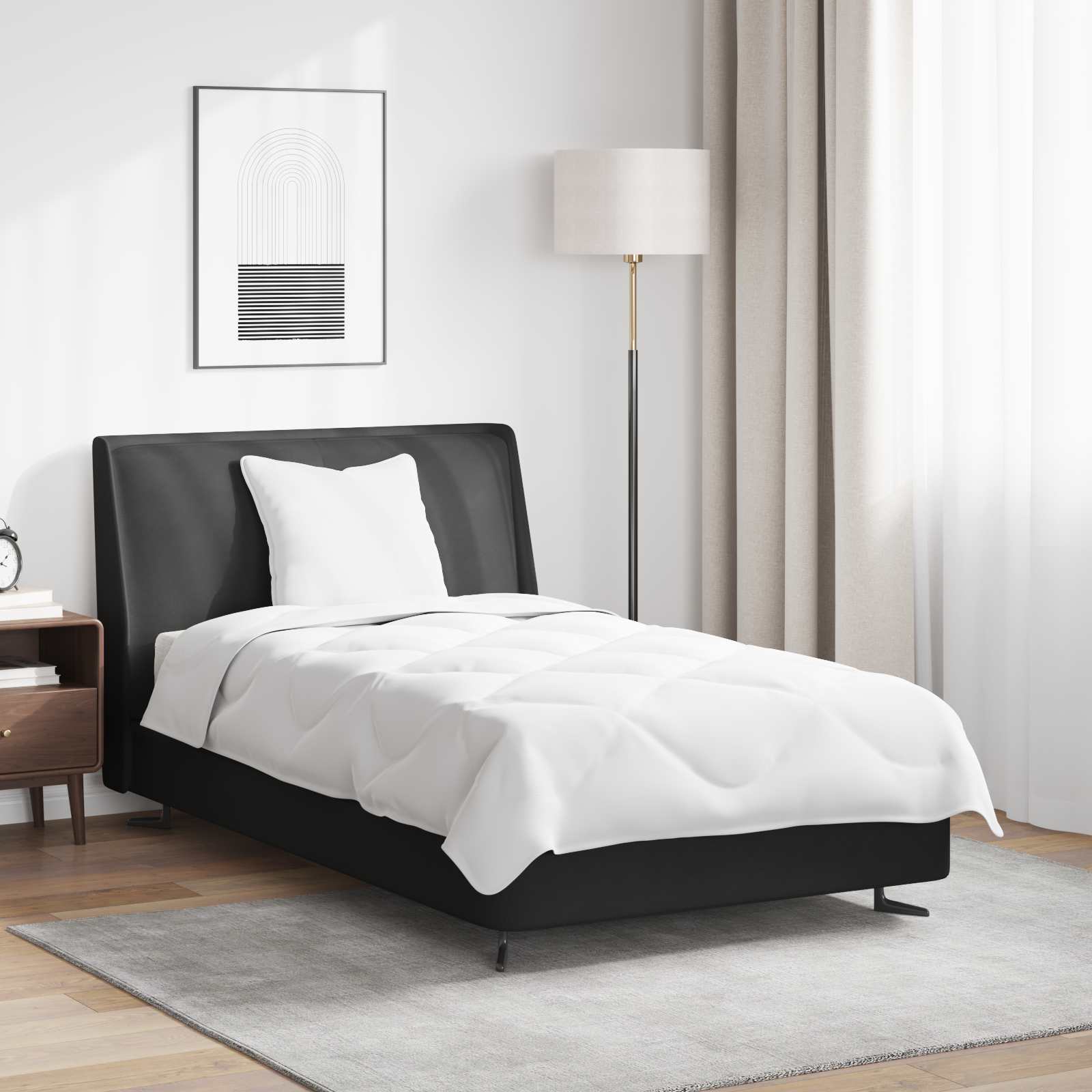 Piumone Estivo con cuscino 2 pz Bianco Microfibra