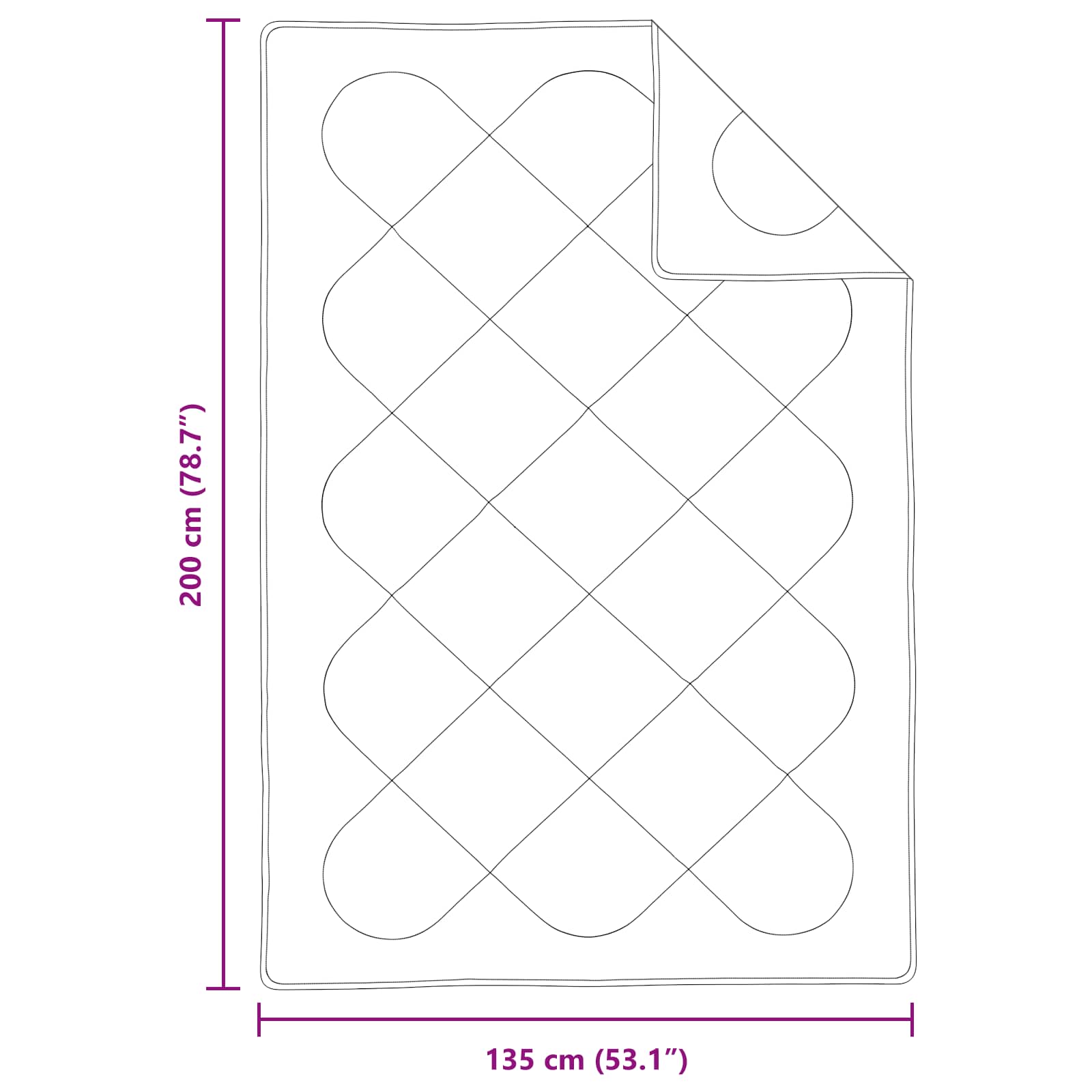 Piumone Estivo con cuscino 2 pz Bianco Microfibra