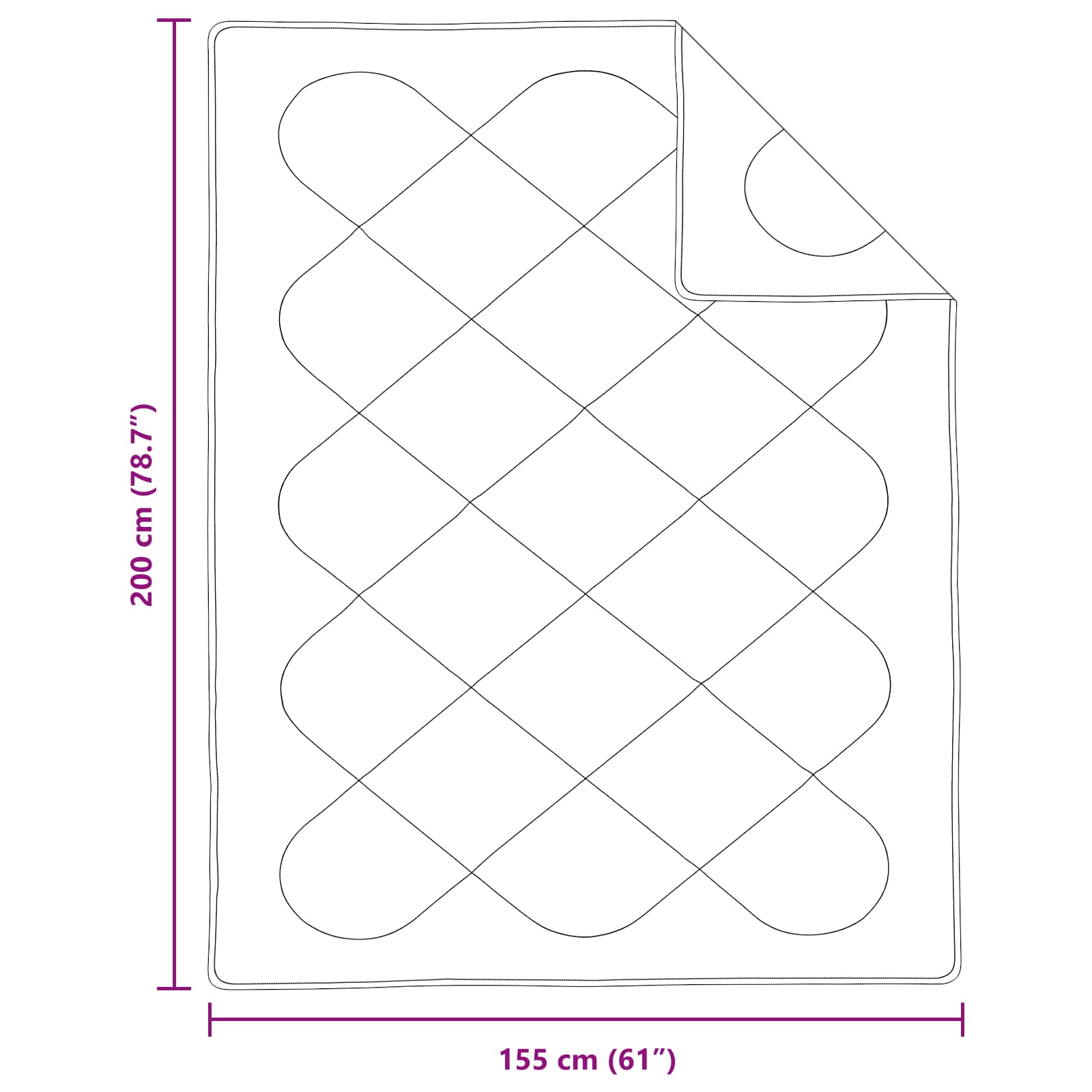 Piumone Estivo con cuscino 2 pz Bianco Microfibra