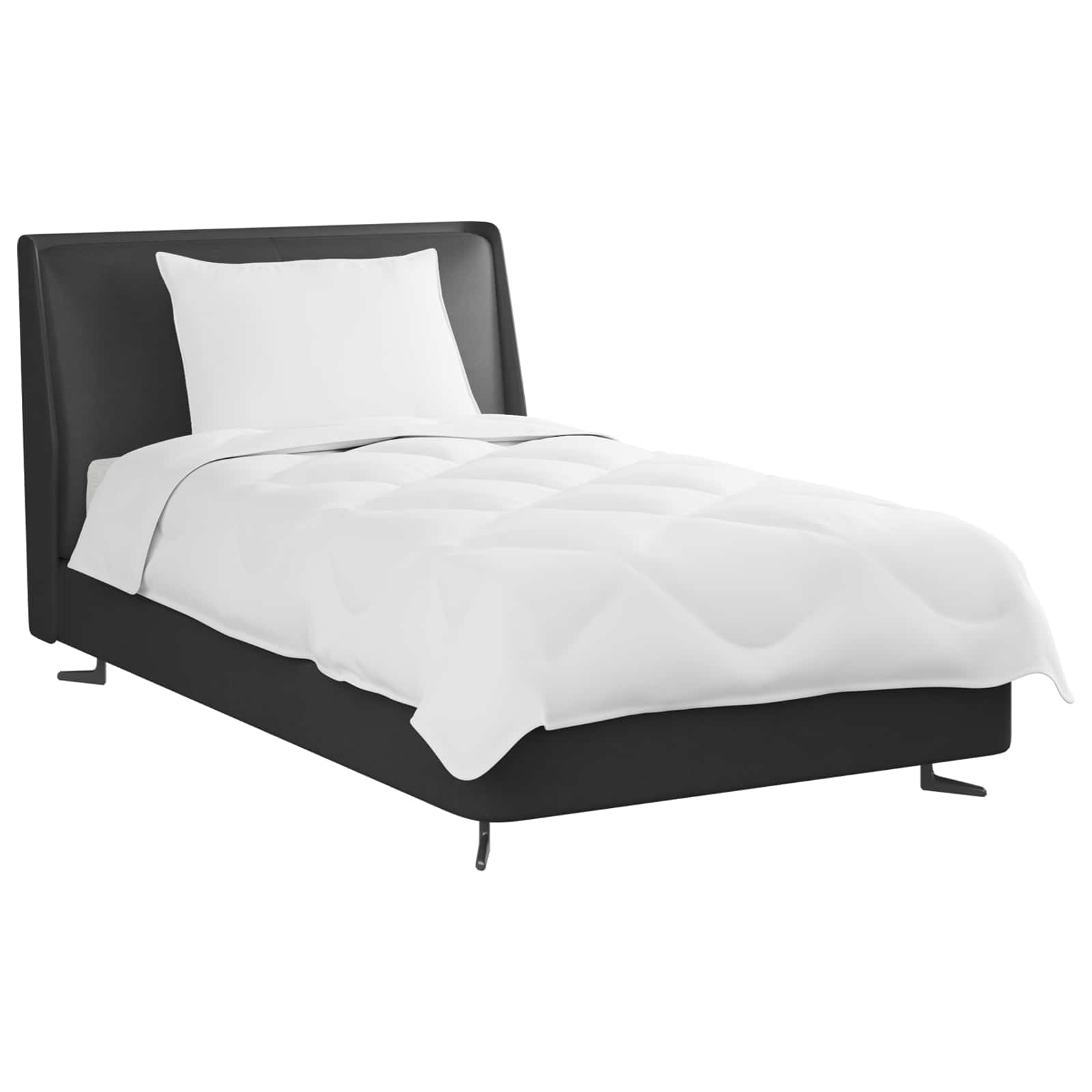 Piumone Estivo con cuscino 2 pz Bianco Microfibra