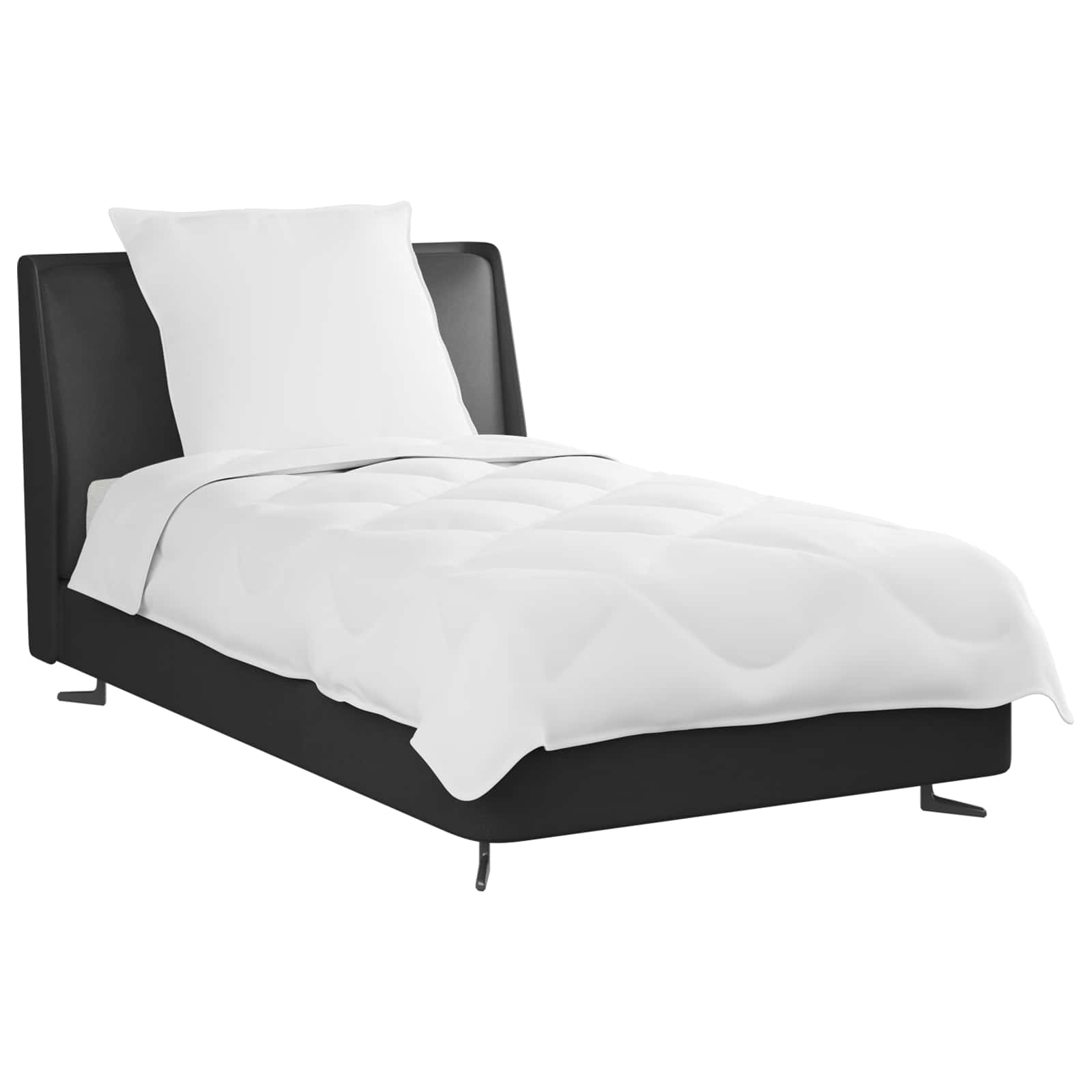 Piumone Estivo con cuscino 2 pz Bianco Microfibra