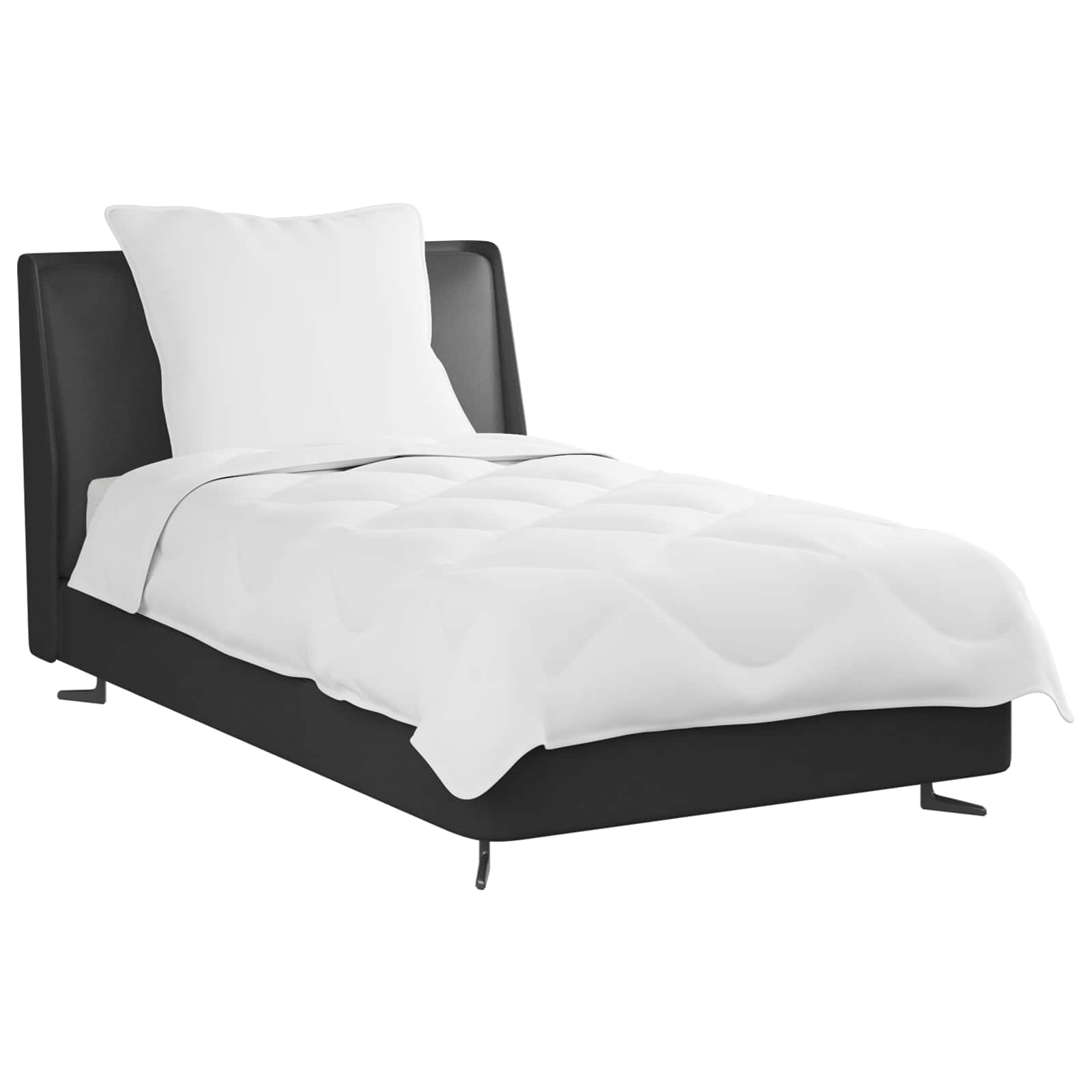 Piumone Estivo con cuscino 2 pz Bianco Microfibra