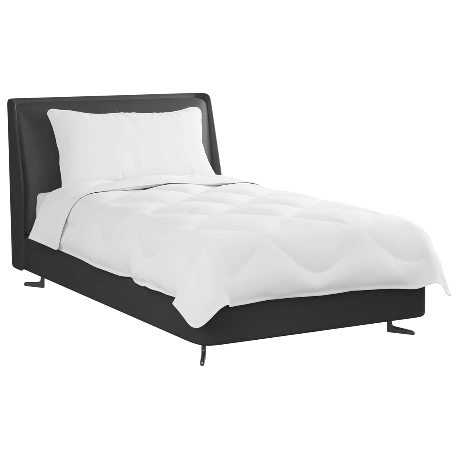 Piumone Estivo con cuscino 2 pz Bianco Microfibra