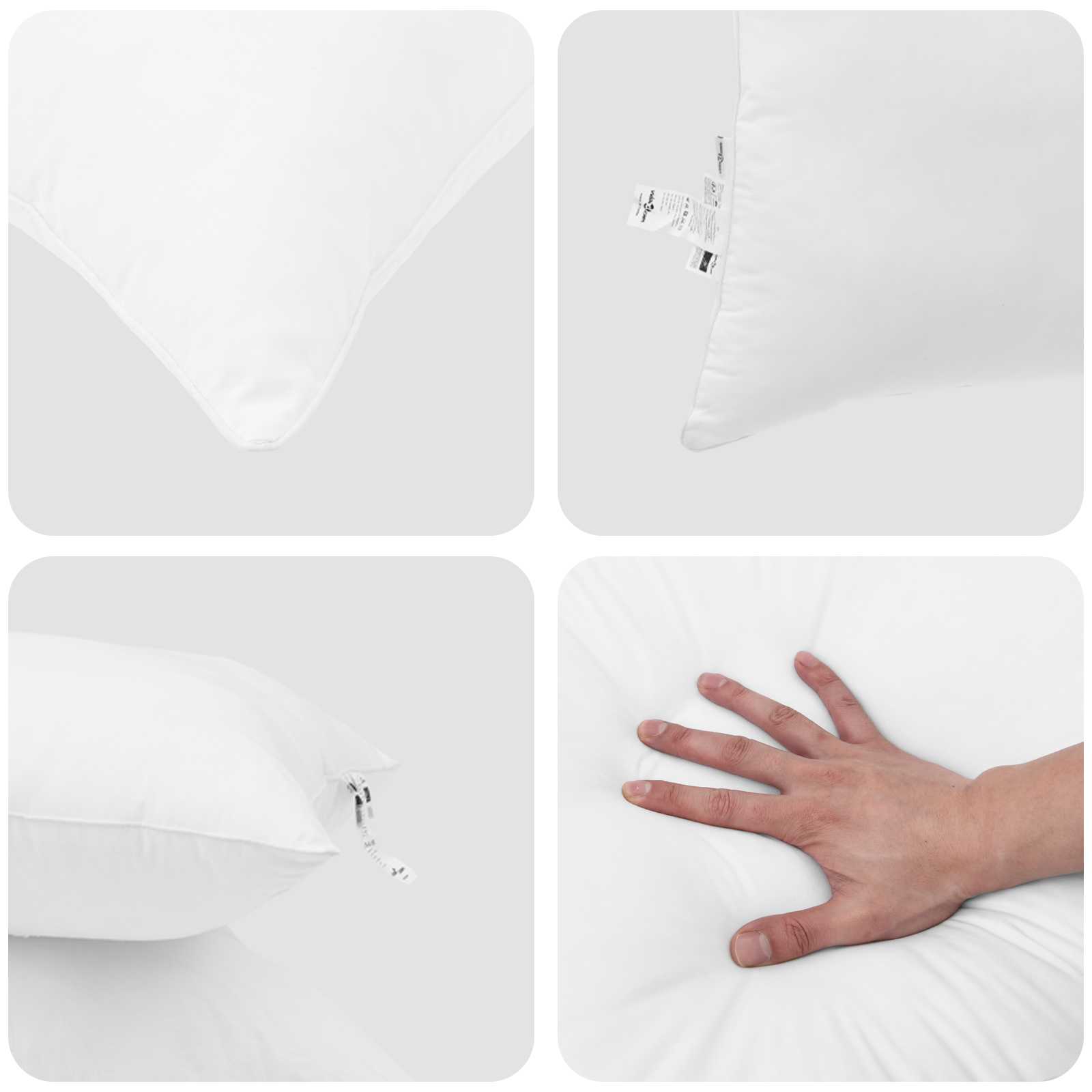 Piumone Estivo con cuscino 2 pz Bianco Microfibra