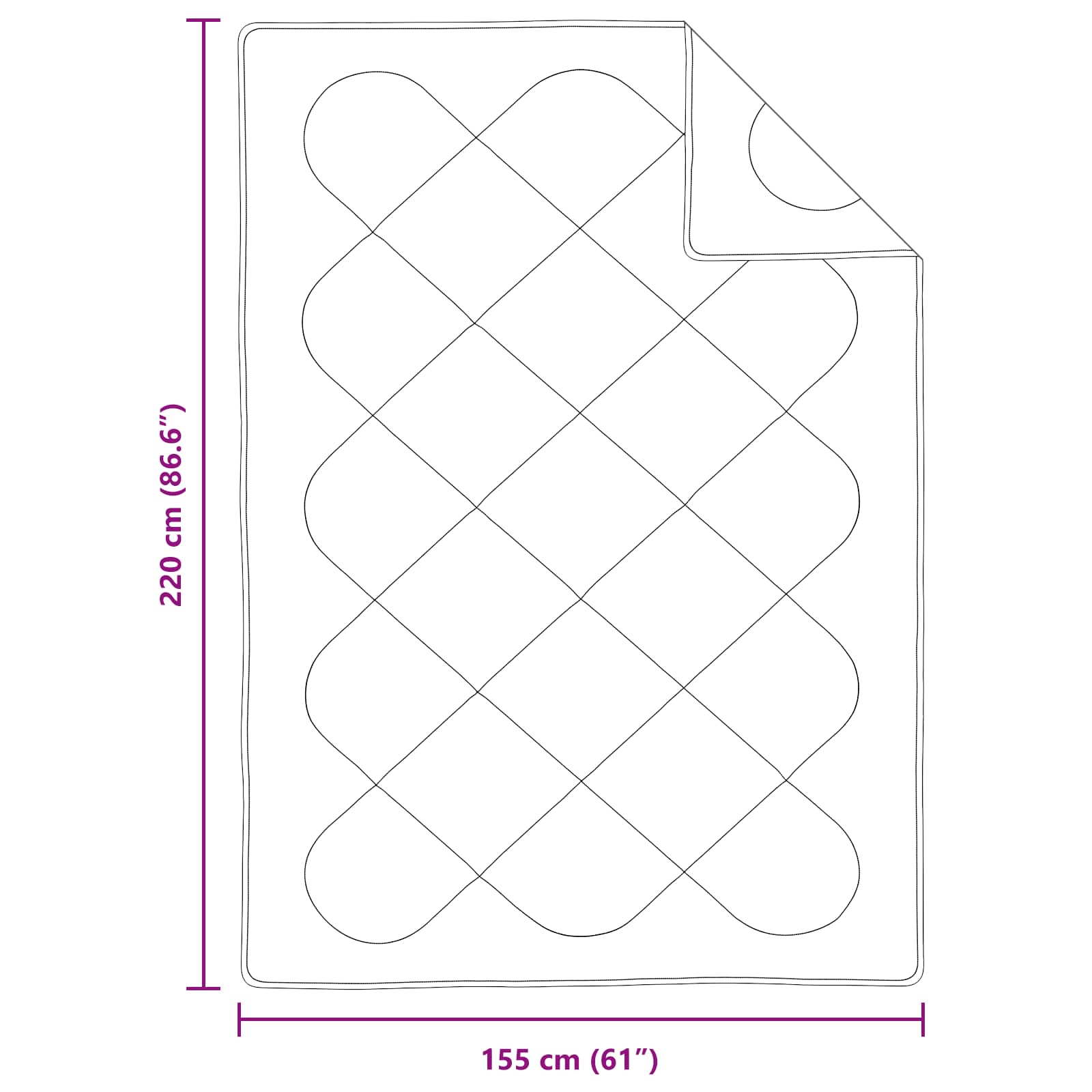 Piumone Estivo con cuscino 2 pz Bianco Microfibra