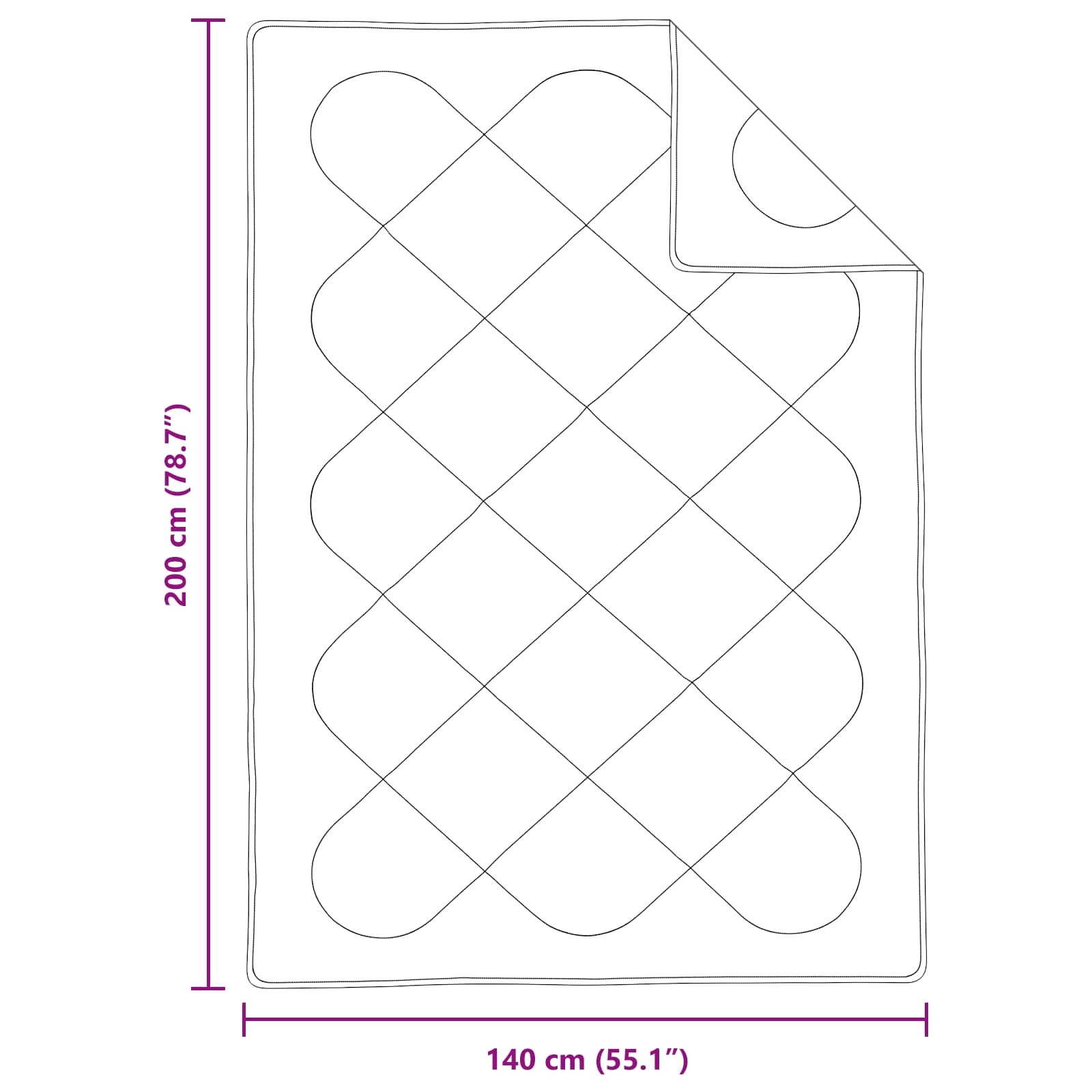 Piumone per Tutte le Stagioni con cuscino 2 pz Bianco Microfibra
