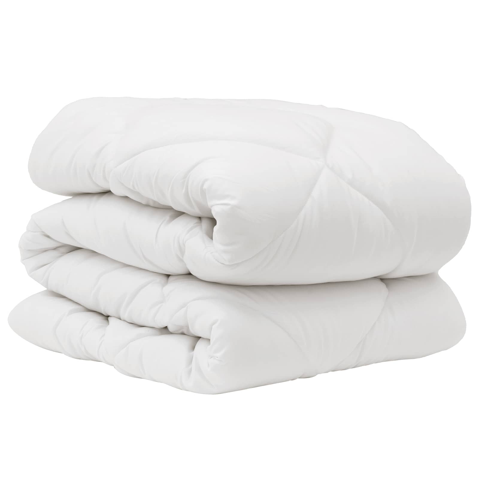 Piumone con cuscino 2 pz Bianco Microfibra