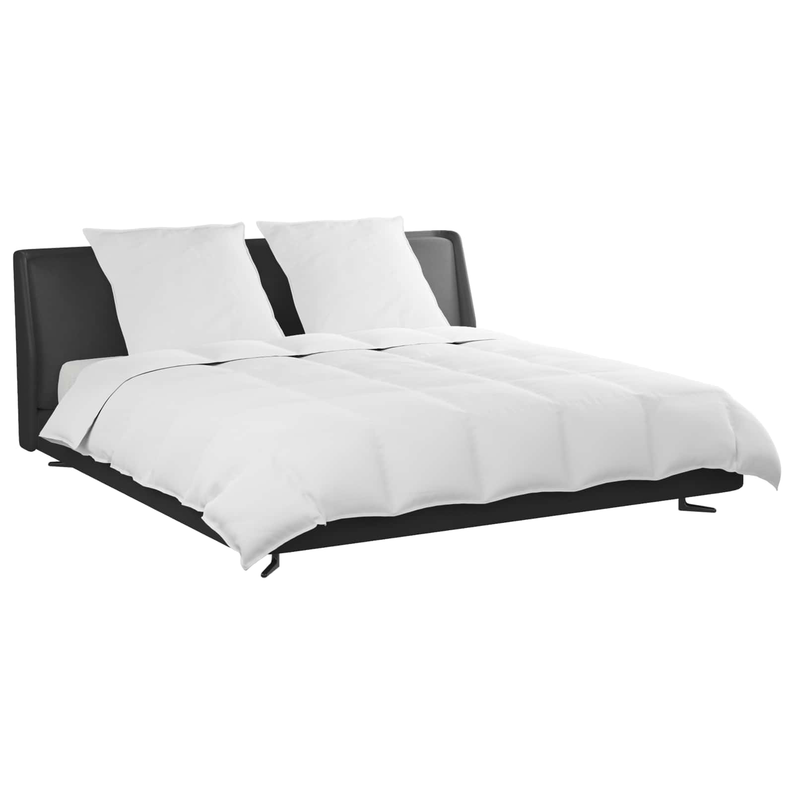 Set di Piumoni con cuscino 3 pz Bianco Piuma d'anatra