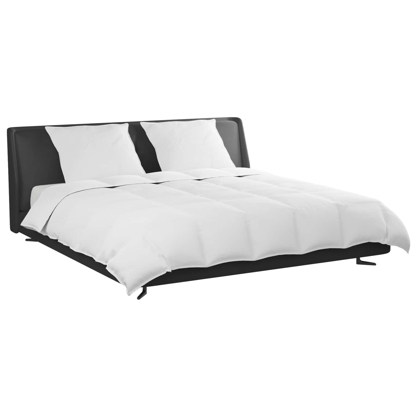 Set di Piumoni con cuscino 3 pz Bianco Piuma d'anatra