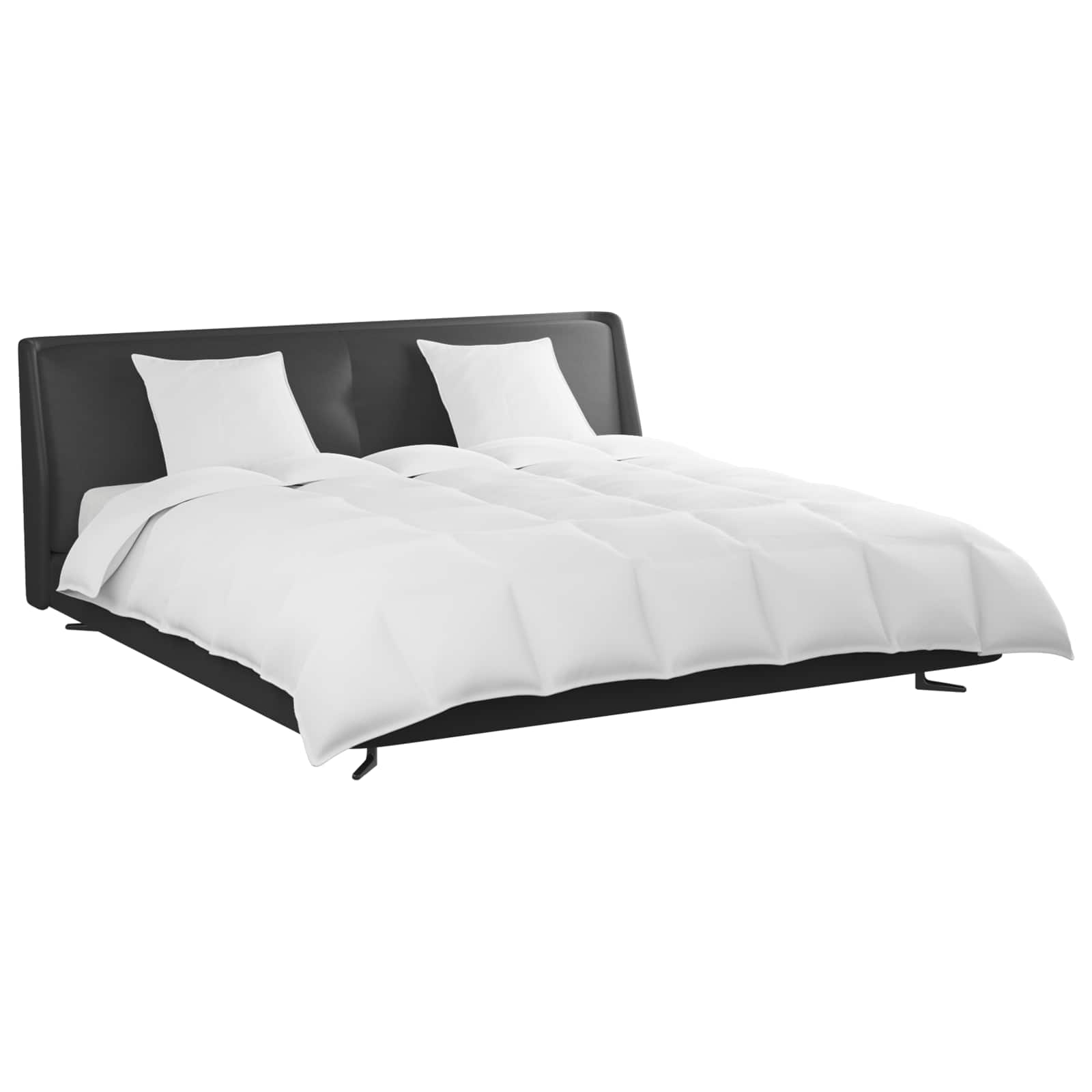 Set di Piumoni con cuscino 3 pz Bianco Piuma d'anatra
