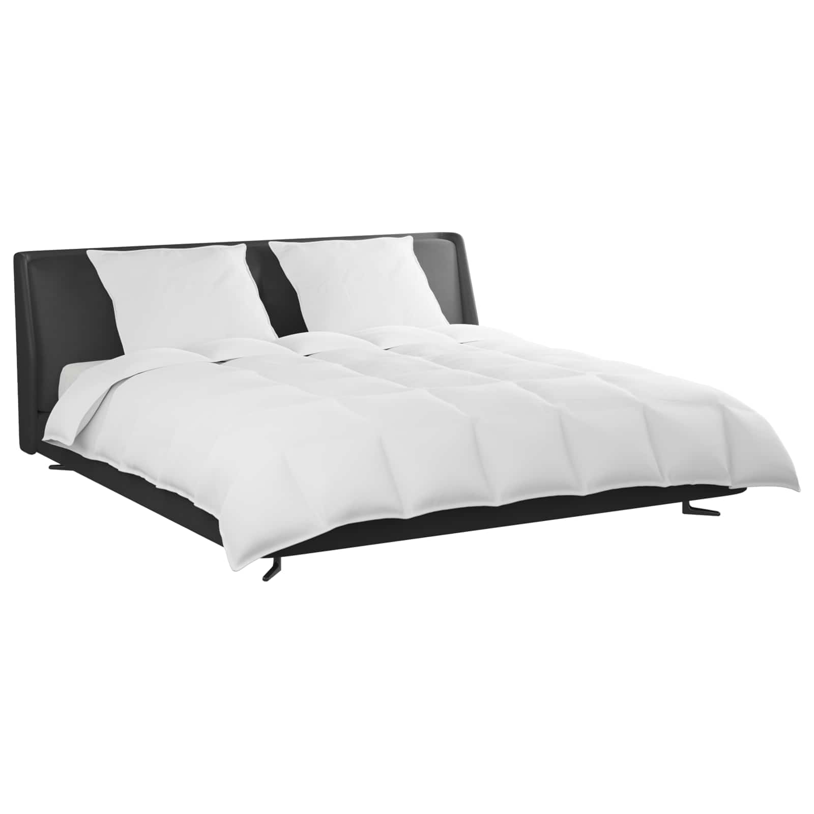 Set di Piumoni con cuscino 3 pz Bianco Piuma d'anatra