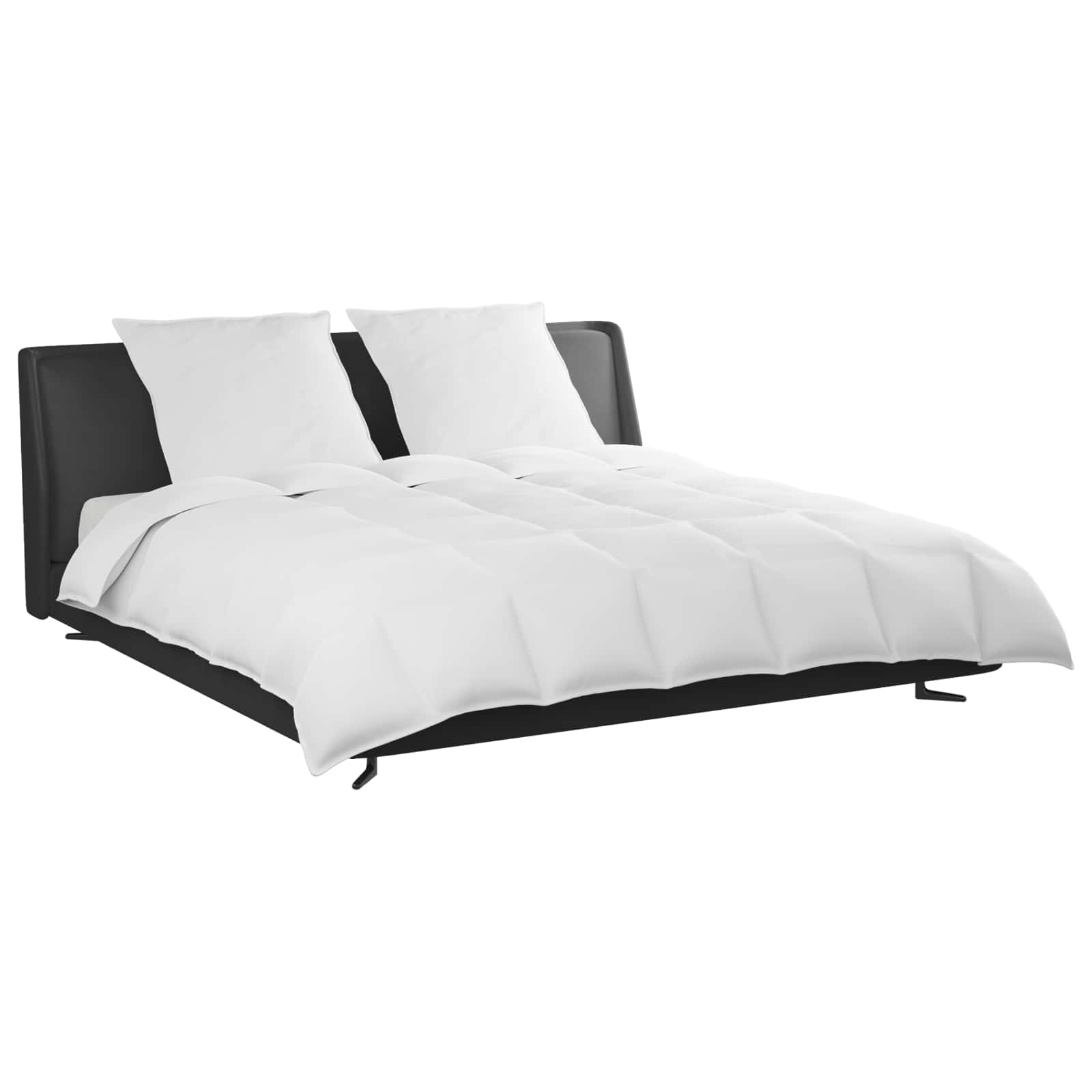 Set di Piumoni con cuscino 3 pz Bianco Piuma d'anatra