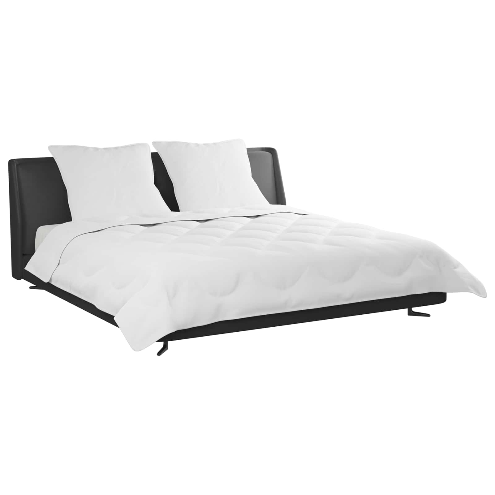 Piumino Letto Estivo con cuscino 3 pz Bianco Microfibra
