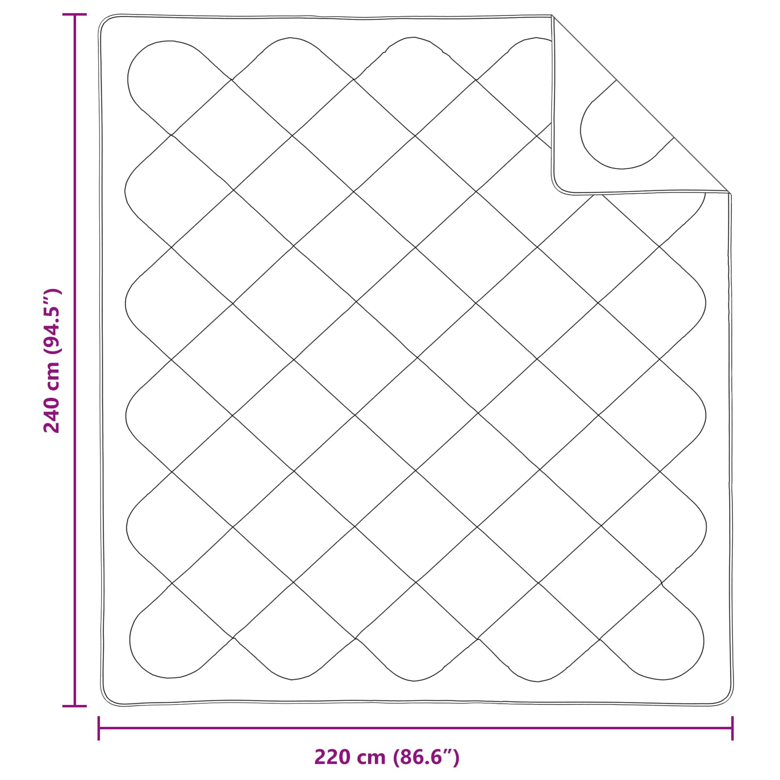 Piumino Letto Estivo con cuscino 3 pz Bianco Microfibra