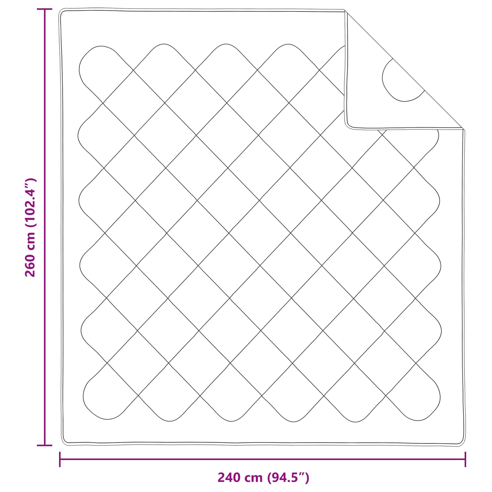 Piumino Letto Estivo con cuscino 3 pz Bianco Microfibra