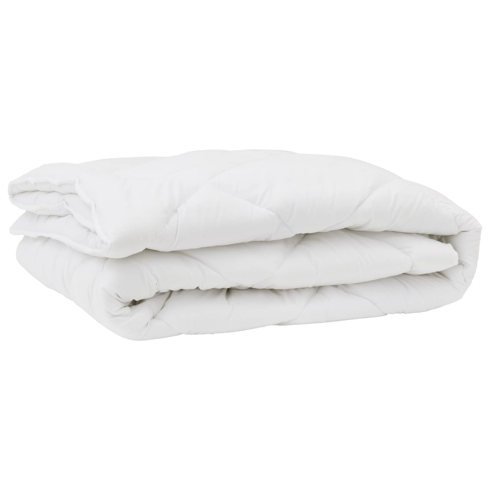 Piumone con cuscino 3 pz Bianco Microfibra
