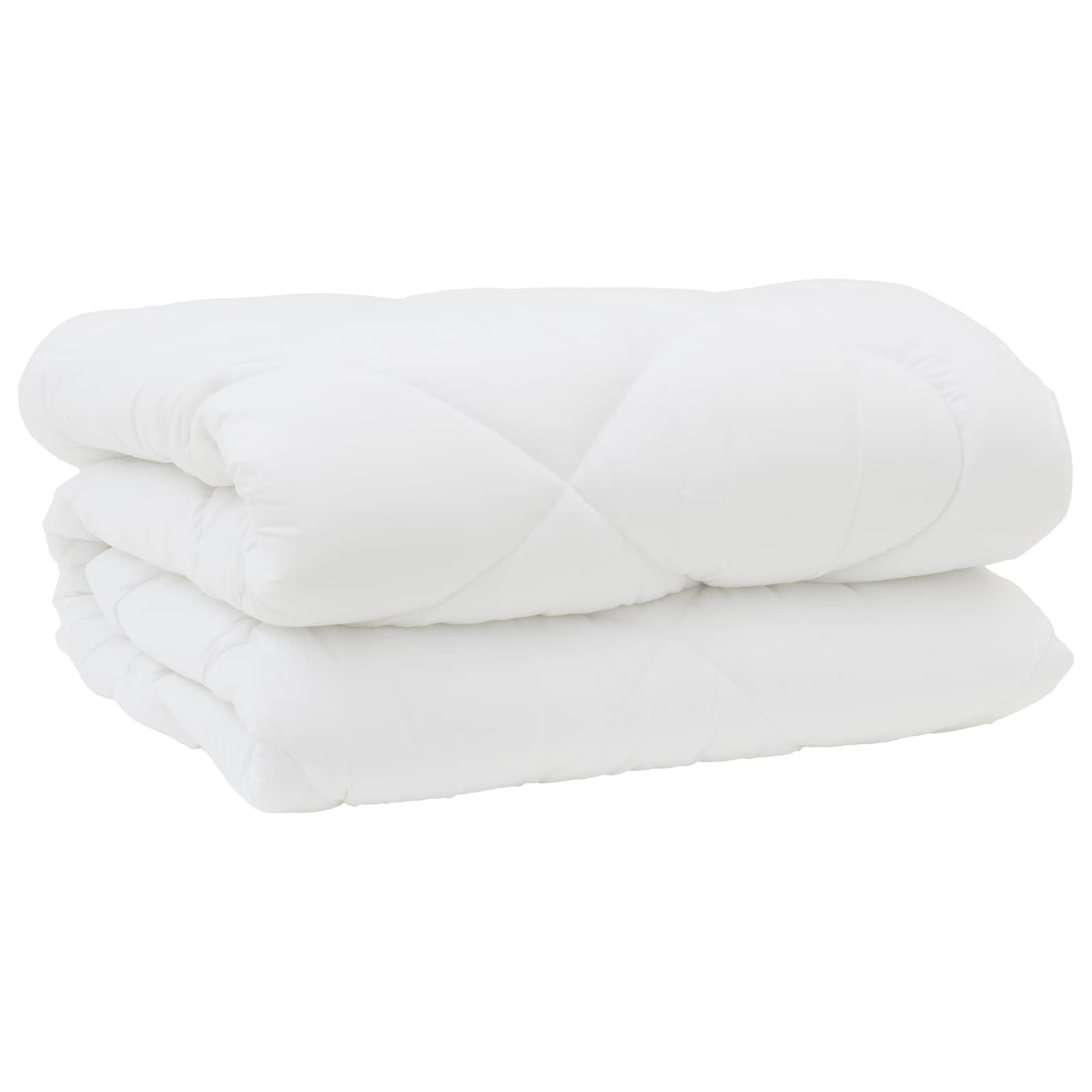 Piumone Invernale con cuscino 3 pz Bianco Microfibra