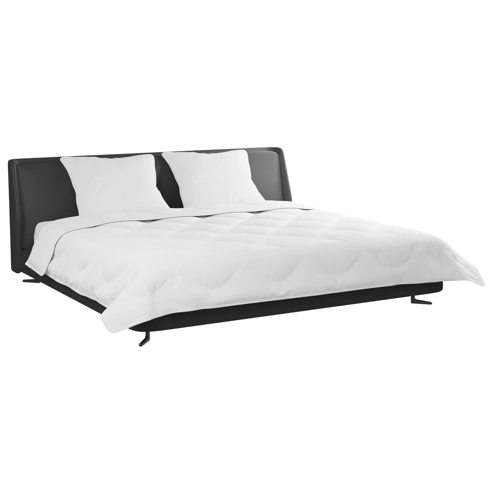 Piumone Invernale con cuscino 3 pz Bianco Microfibra