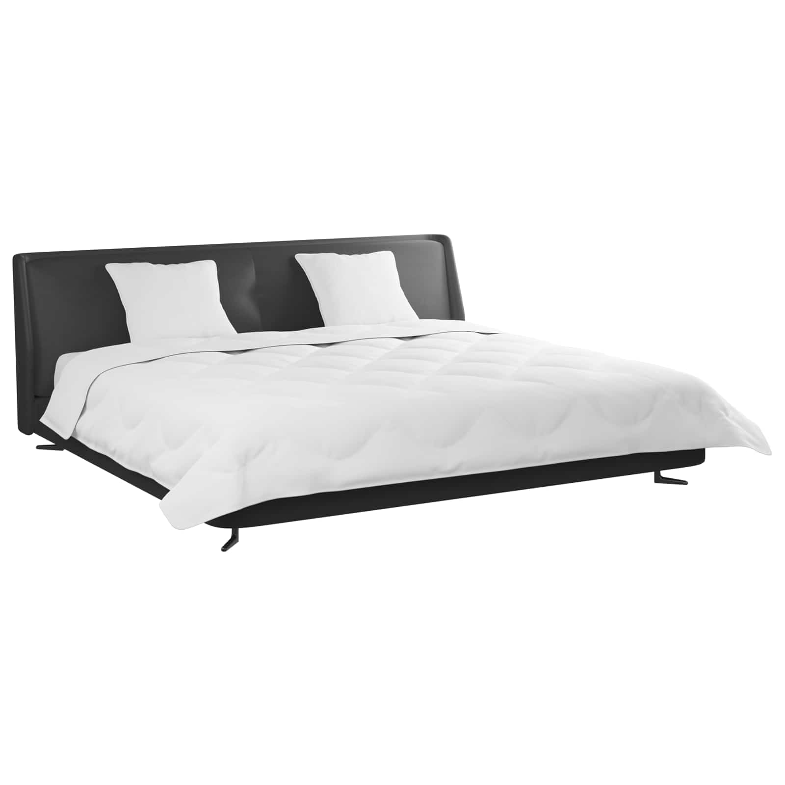 Piumone Invernale con cuscino 3 pz Bianco Microfibra