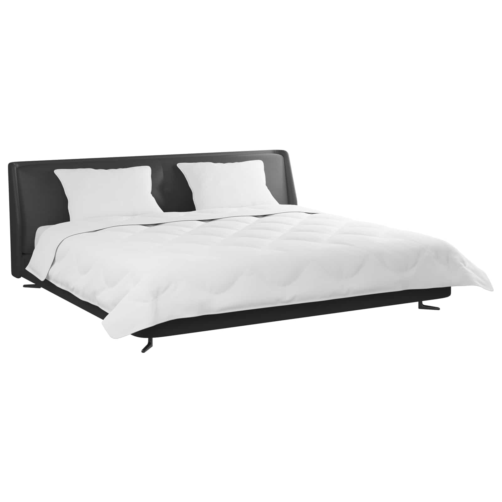 Piumone Invernale con cuscino 3 pz Bianco Microfibra