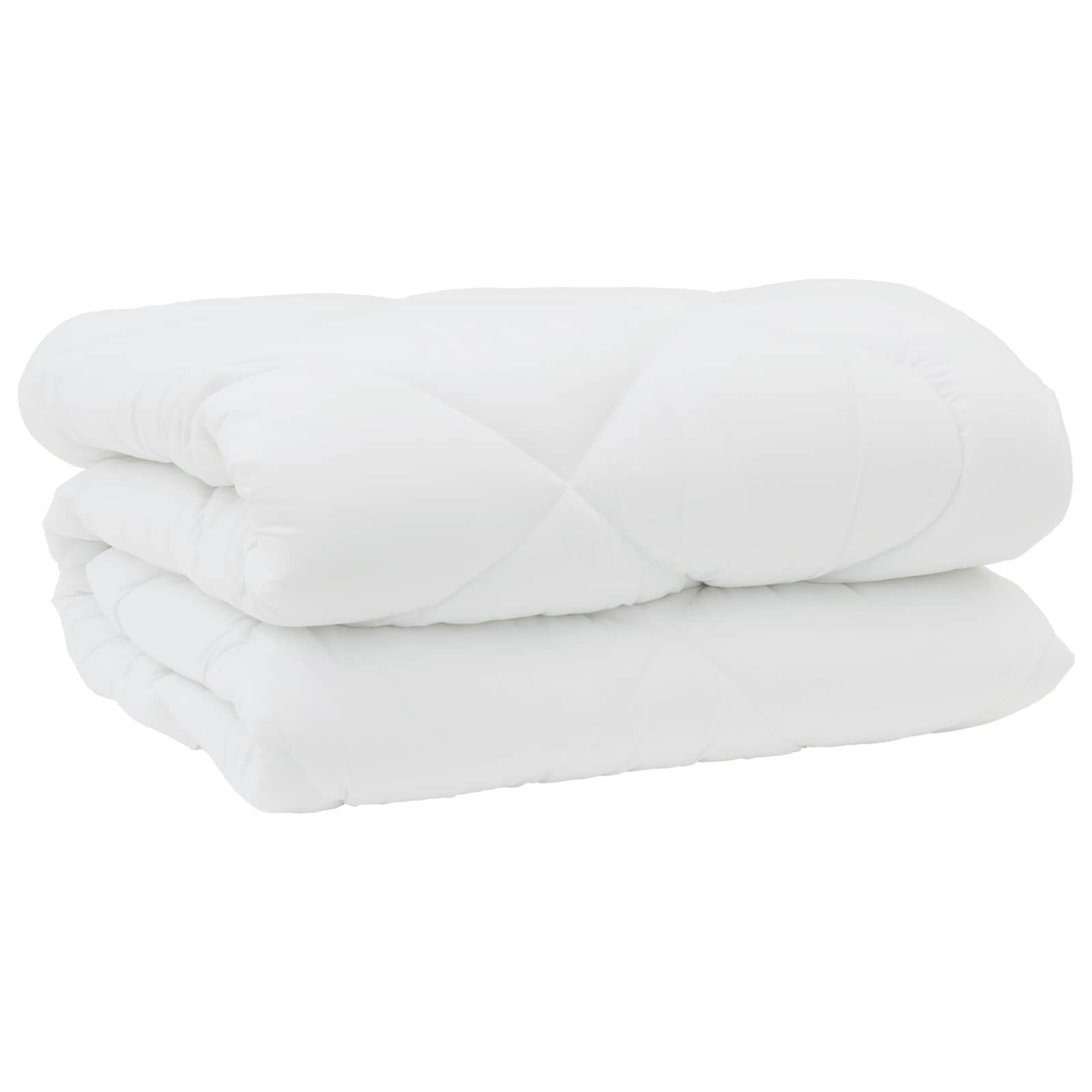 Piumone Invernale con cuscino 3 pz Bianco Microfibra