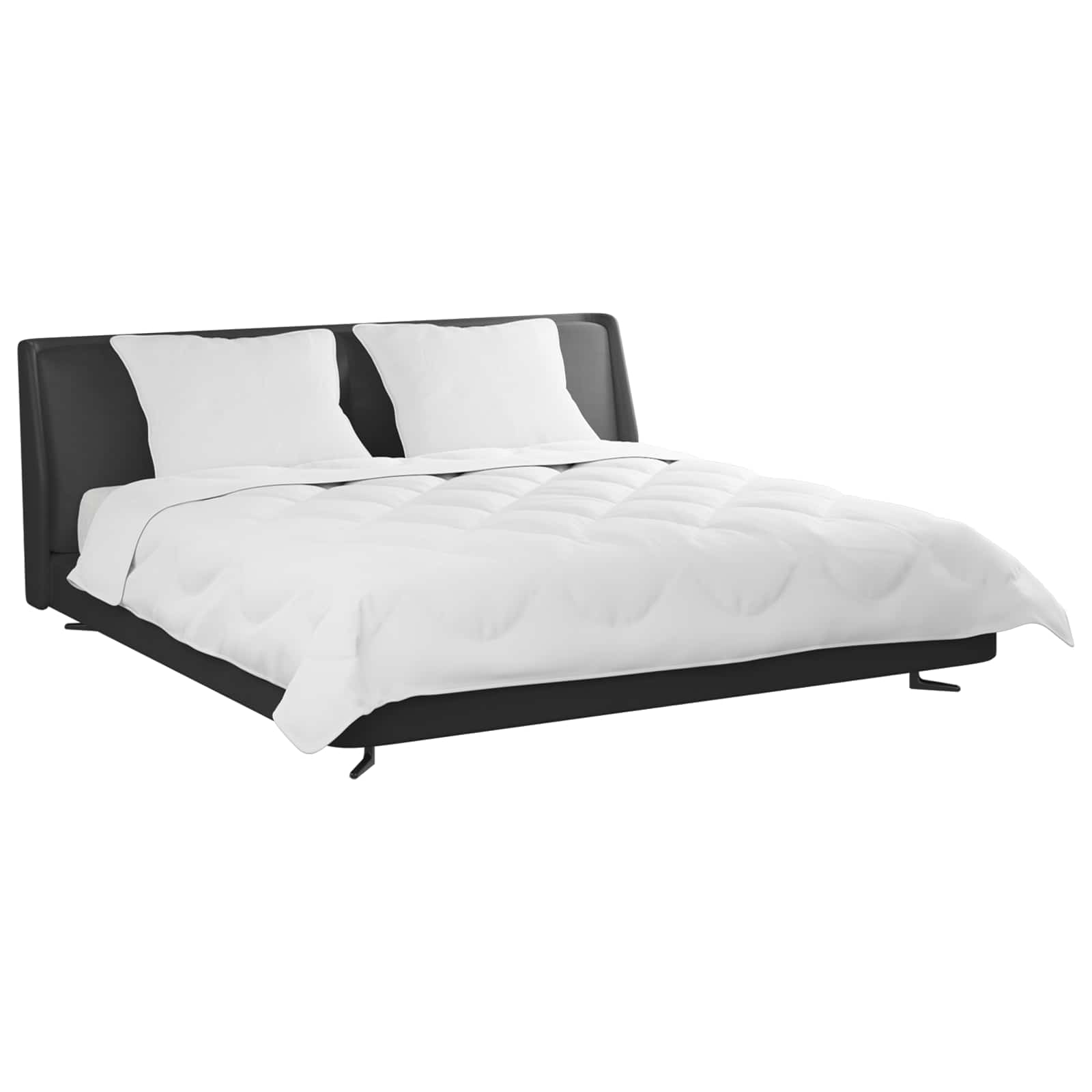 Set di Piumoni con cuscino 3 pz Bianco Microfibra