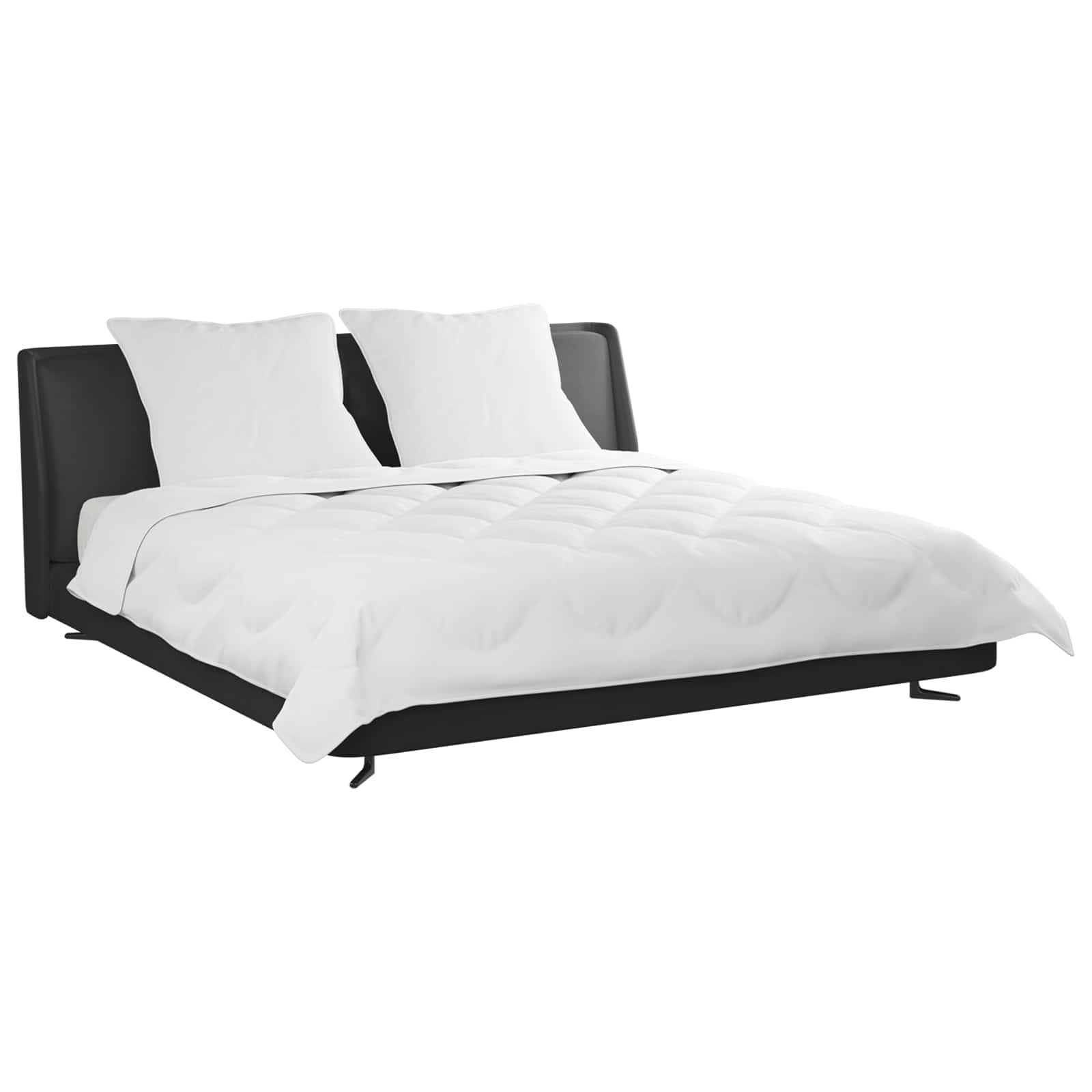 Set di Piumoni con cuscino 3 pz Bianco Microfibra
