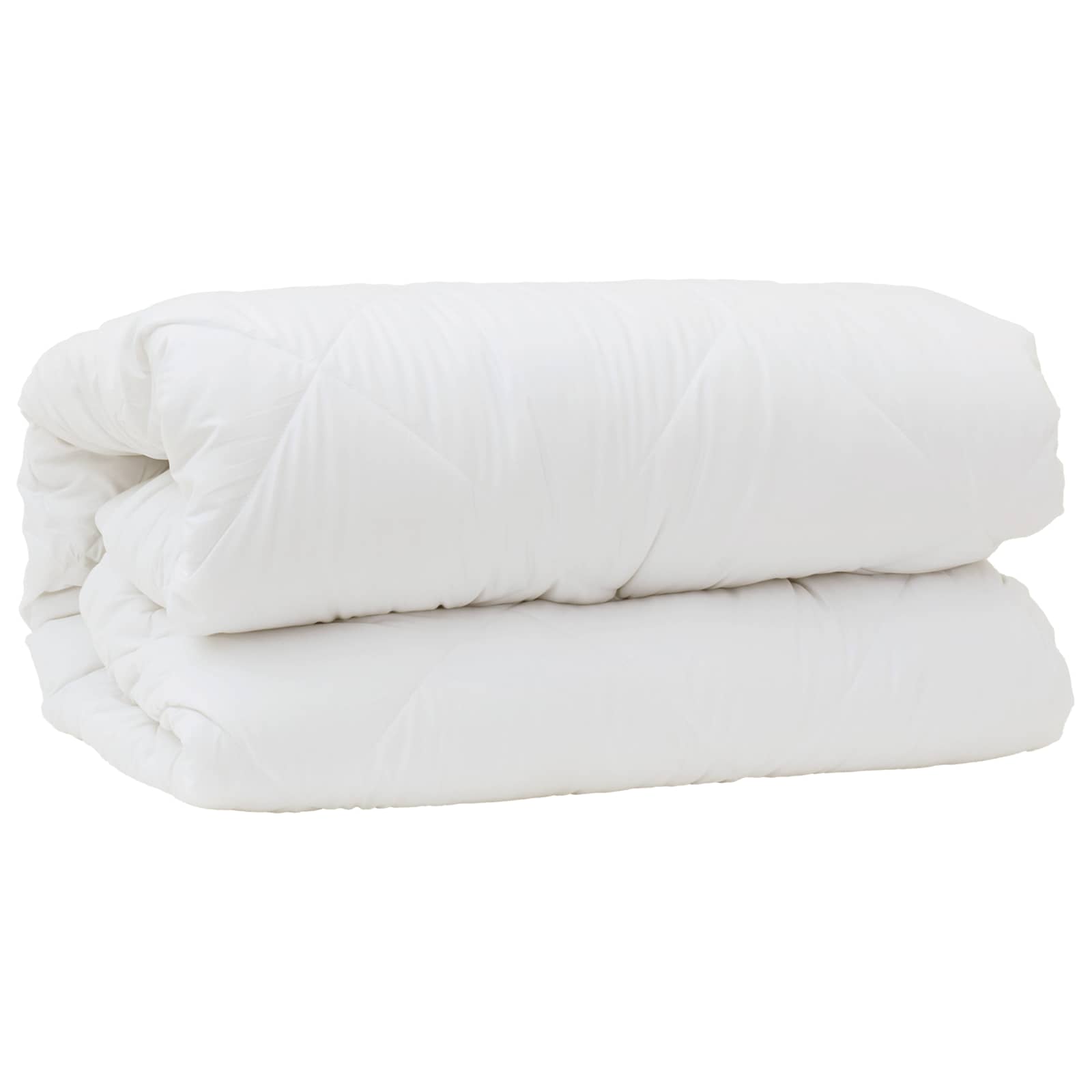 Set di Piumoni con cuscino 3 pz Bianco Microfibra