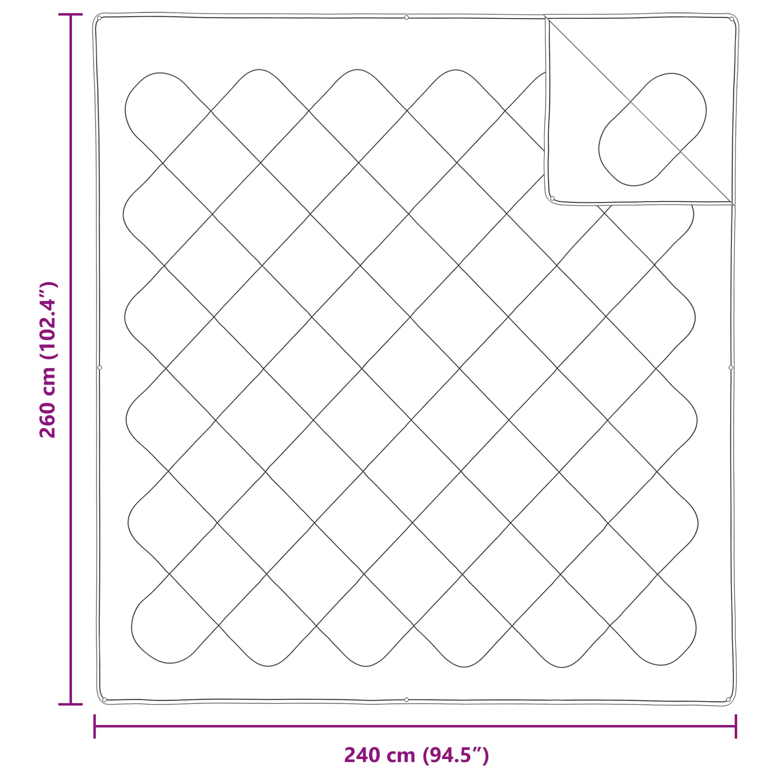 Set di Piumoni con cuscino 3 pz Bianco Microfibra