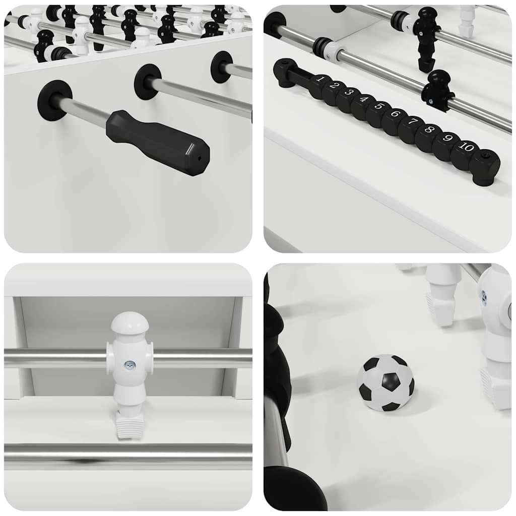 Tavolo da Calcio Balilla Bianco 146,5 x 74 x 85 cm