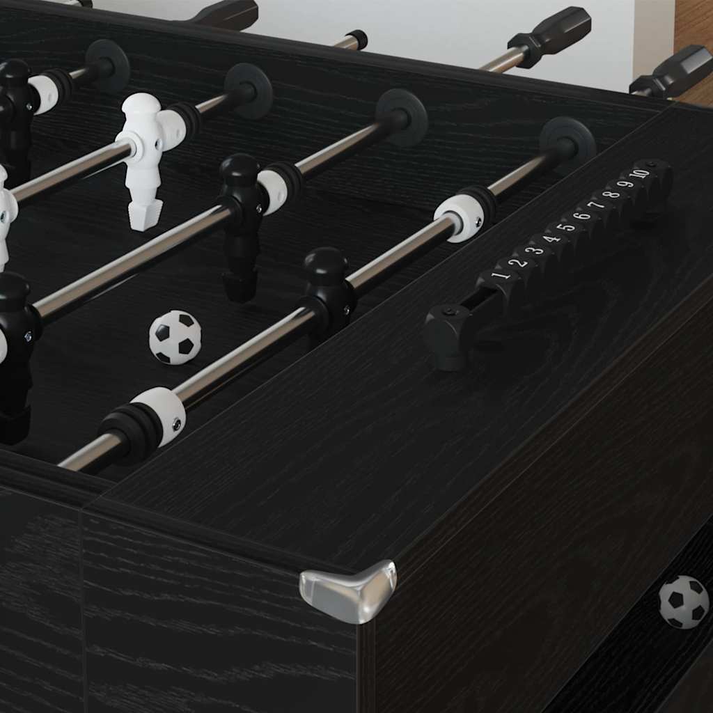 Tavolo da Calcio Balilla Rovere Nero 146,5 x 74 x 85 cm