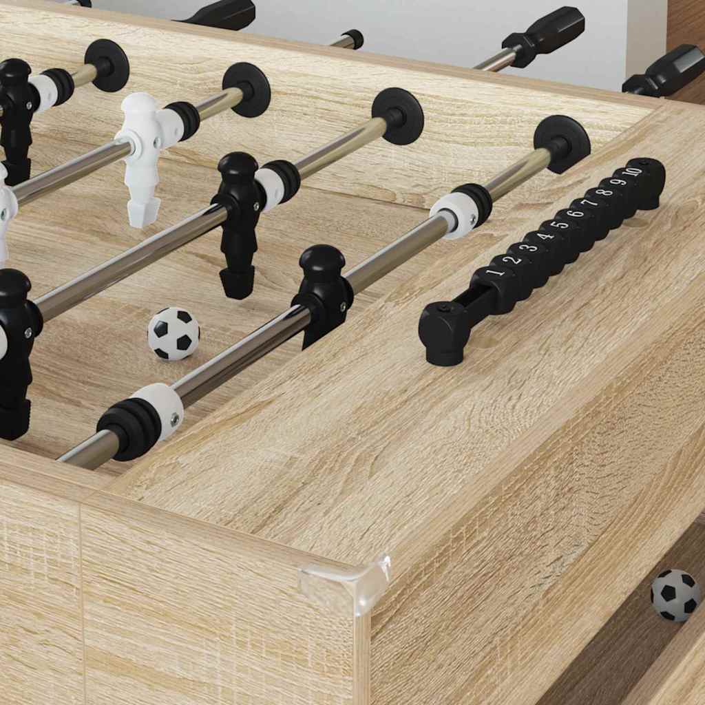 Tavolo da Calcio Balilla Rovere Sonoma 146,5 x 74 x 85 cm