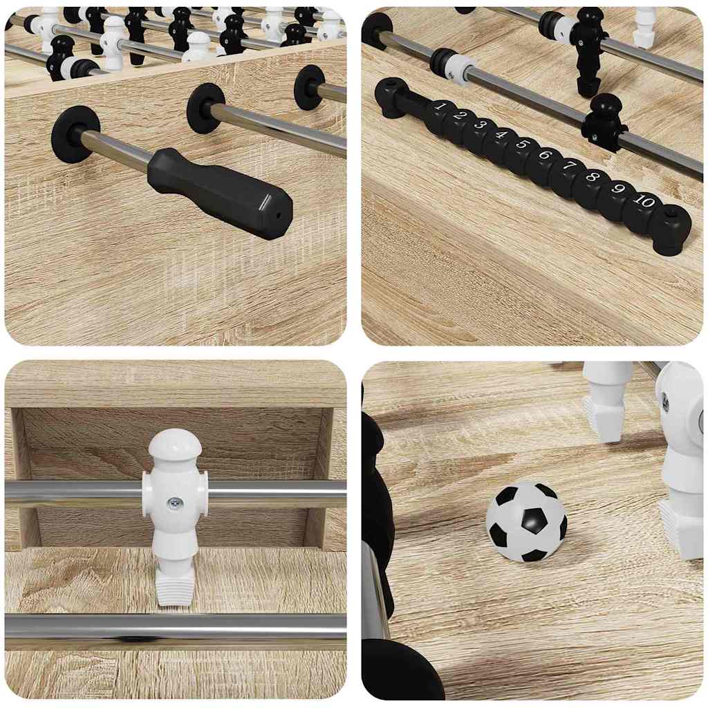 Tavolo da Calcio Balilla Rovere Sonoma 146,5 x 74 x 85 cm