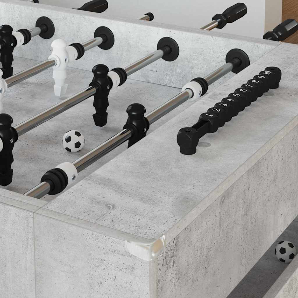 Tavolo da Calcio Balilla Grigio Cemento 146,5 x 74 x 85 cm
