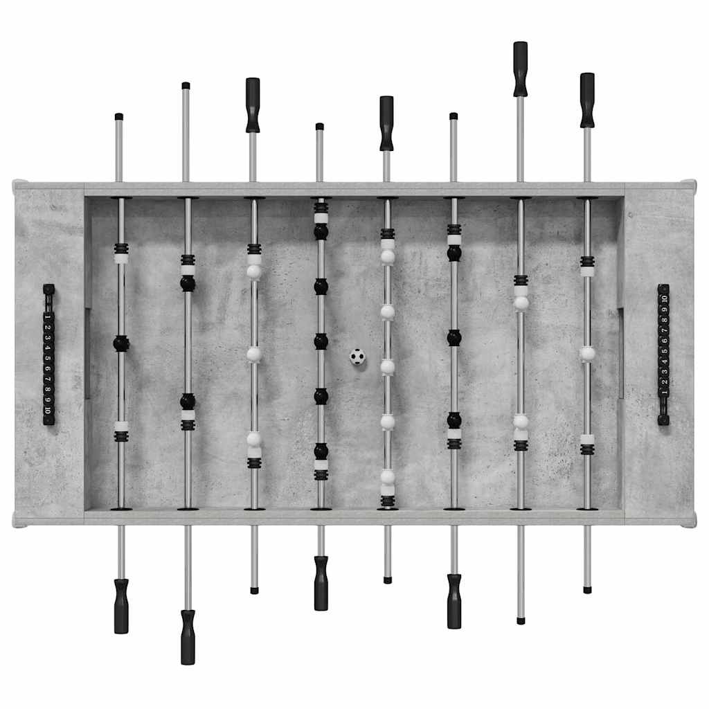 Tavolo da Calcio Balilla Grigio Cemento 146,5 x 74 x 85 cm