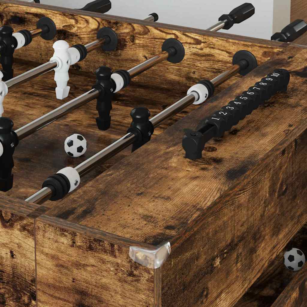 Tavolo da Calcio Balilla Quercia Affumicata 146,5 x 74 x 85 cm