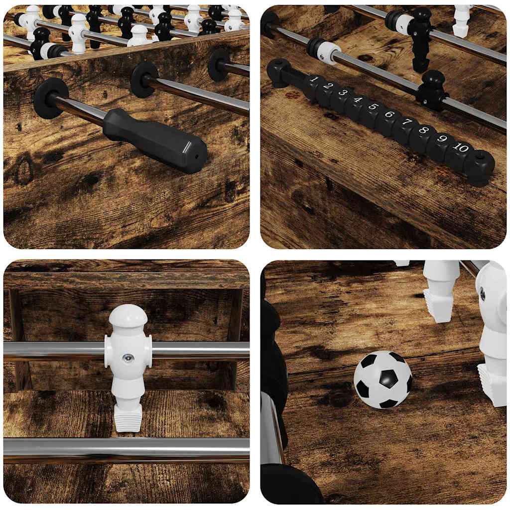 Tavolo da Calcio Balilla Quercia Affumicata 146,5 x 74 x 85 cm