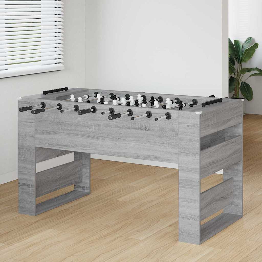 Tavolo da Calcio Balilla Sonoma grigia 146,5 x 74 x 85 cm