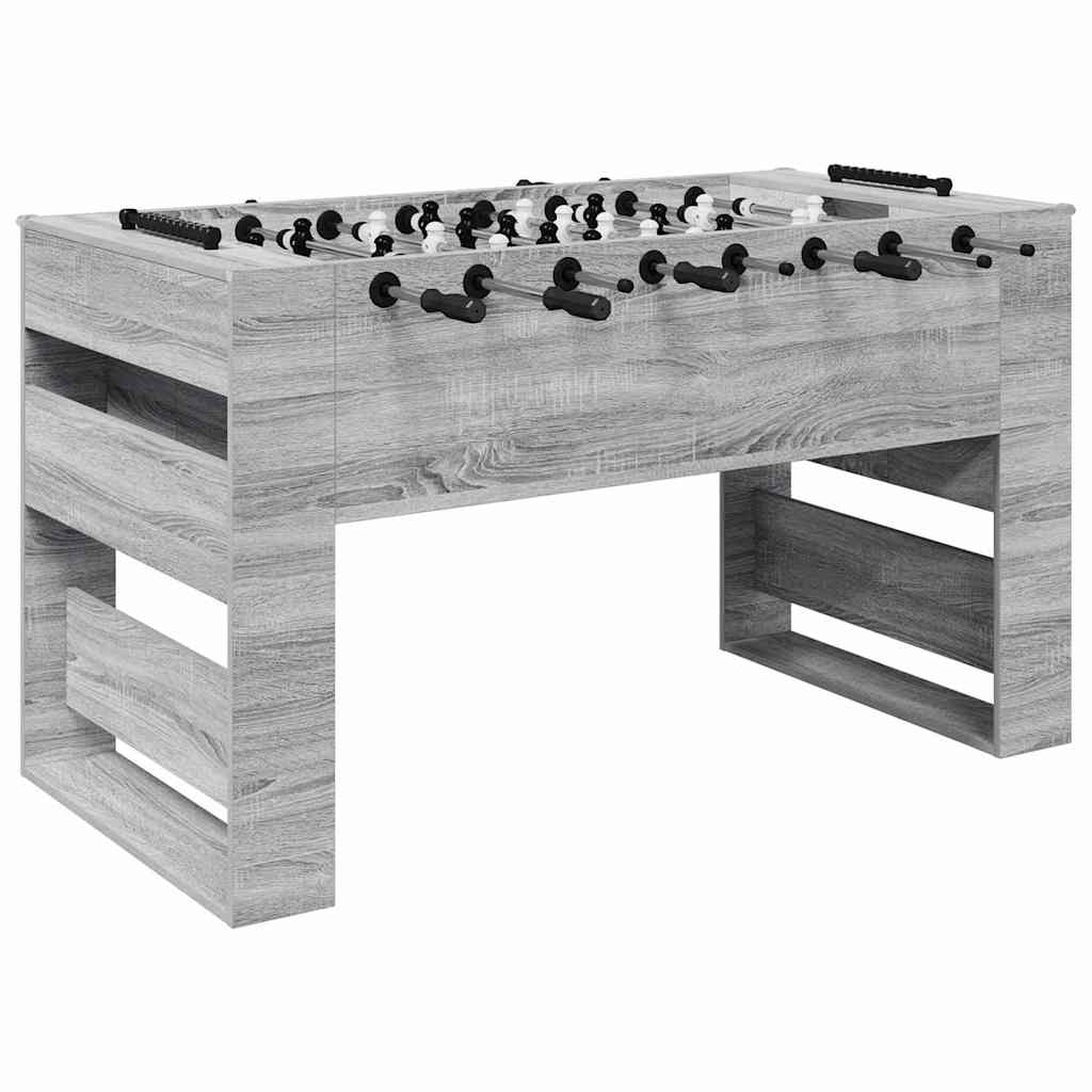 Tavolo da Calcio Balilla Sonoma grigia 146,5 x 74 x 85 cm