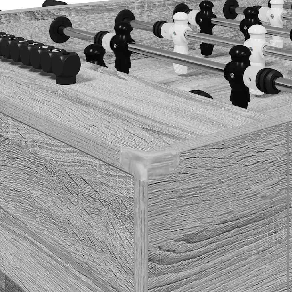 Tavolo da Calcio Balilla Sonoma grigia 146,5 x 74 x 85 cm