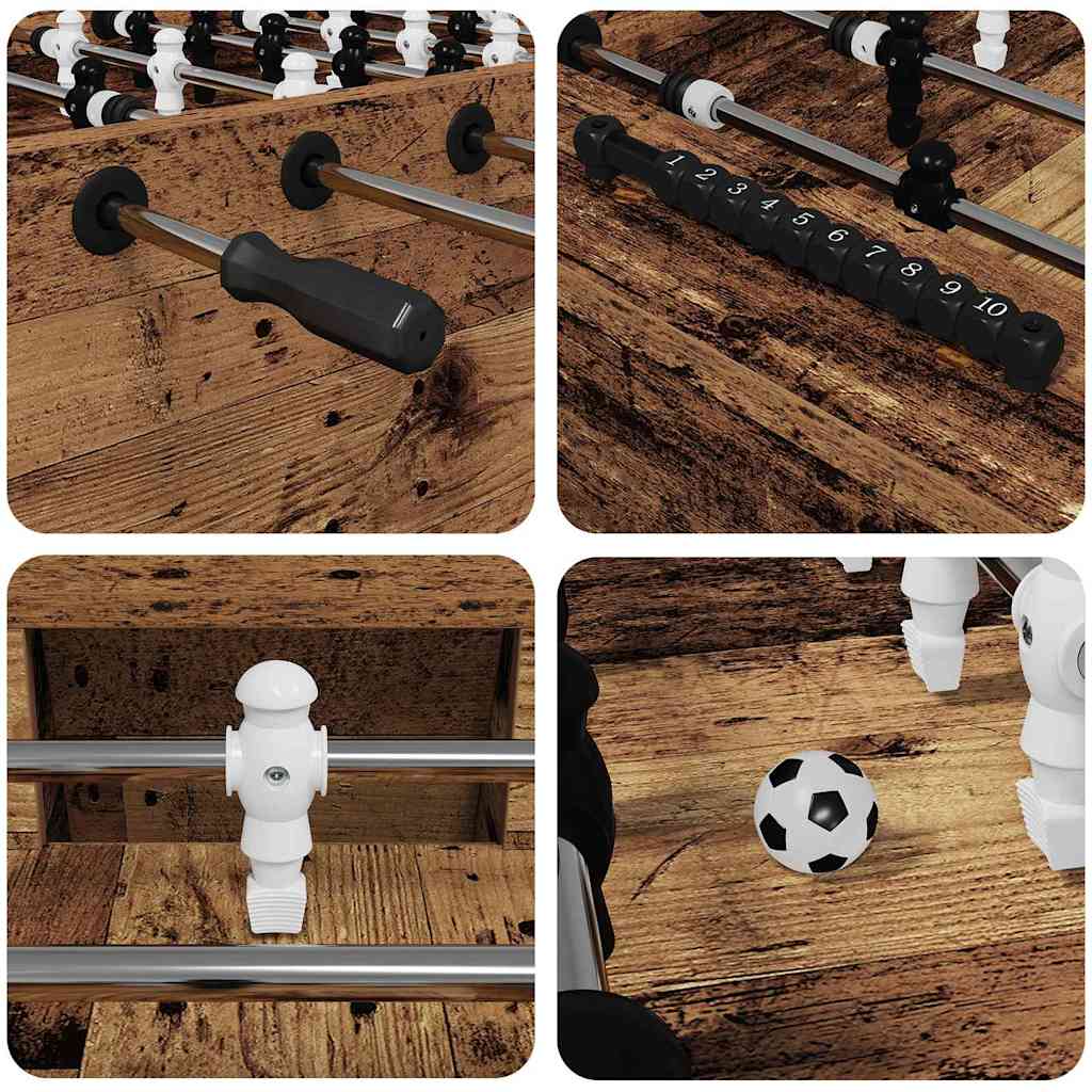 Tavolo da Calcio Balilla Legno vecchio 146,5 x 74 x 85 cm