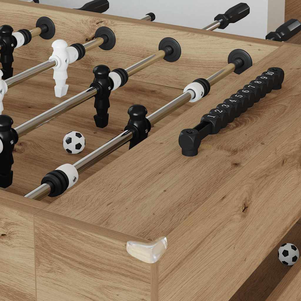 Tavolo da Calcio Balilla Rovere Artigianale 146,5 x 74 x 85 cm