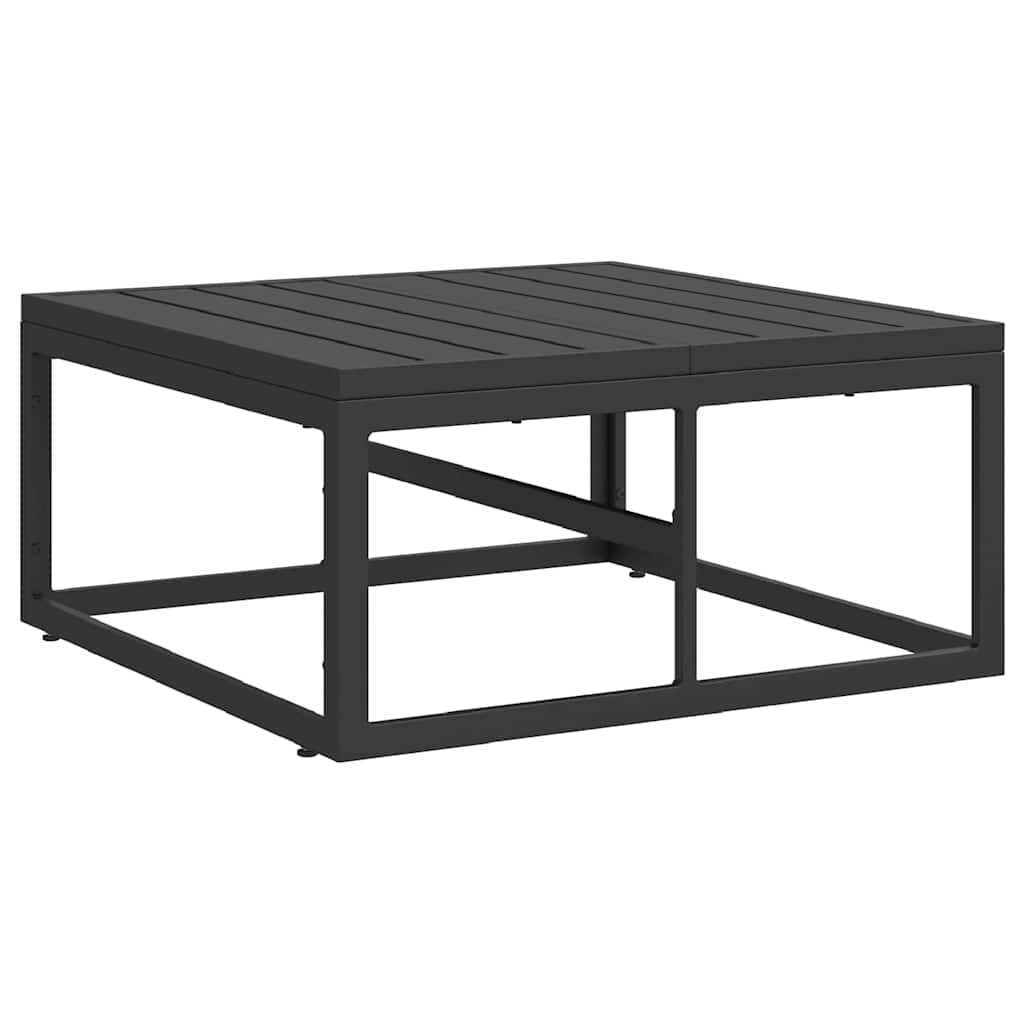 Set Divano da Giardino 3 pz Nero Metallo