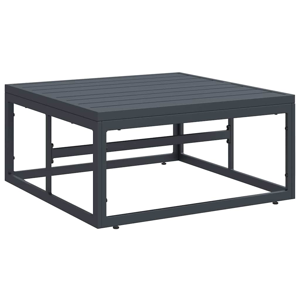 Set Divano da Giardino 5 pz Nero Acciaio