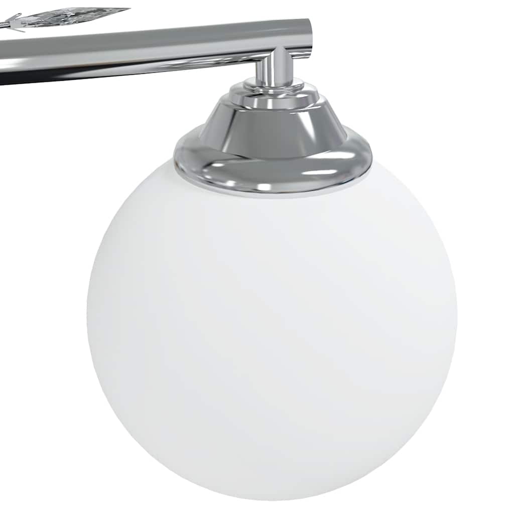 Lampada Soffitto con Paralumi Tondi in Vetro per 4 Luci LED G9