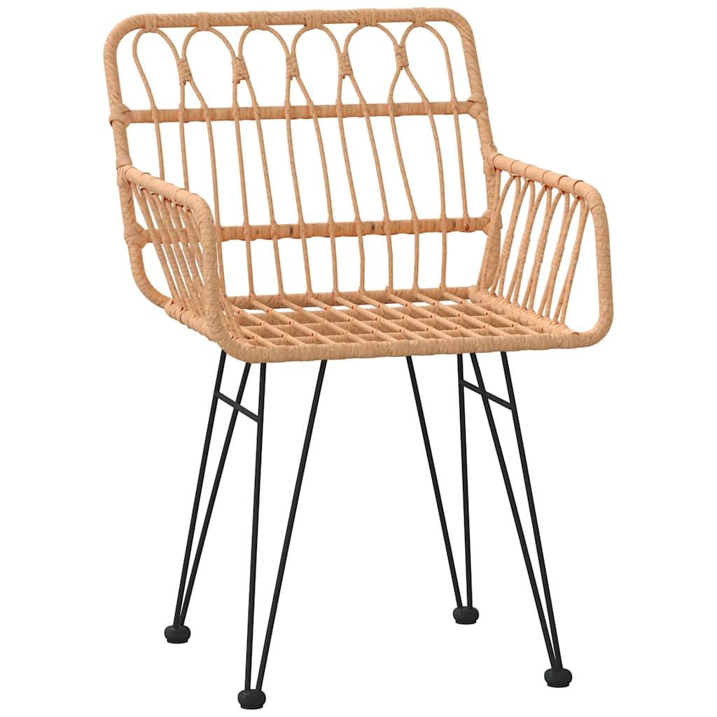 Set da Pranzo per Giardino 7 pz Marrone