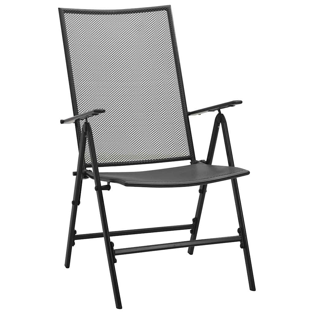 Set da Pranzo per Giardino 7 pz Antracite