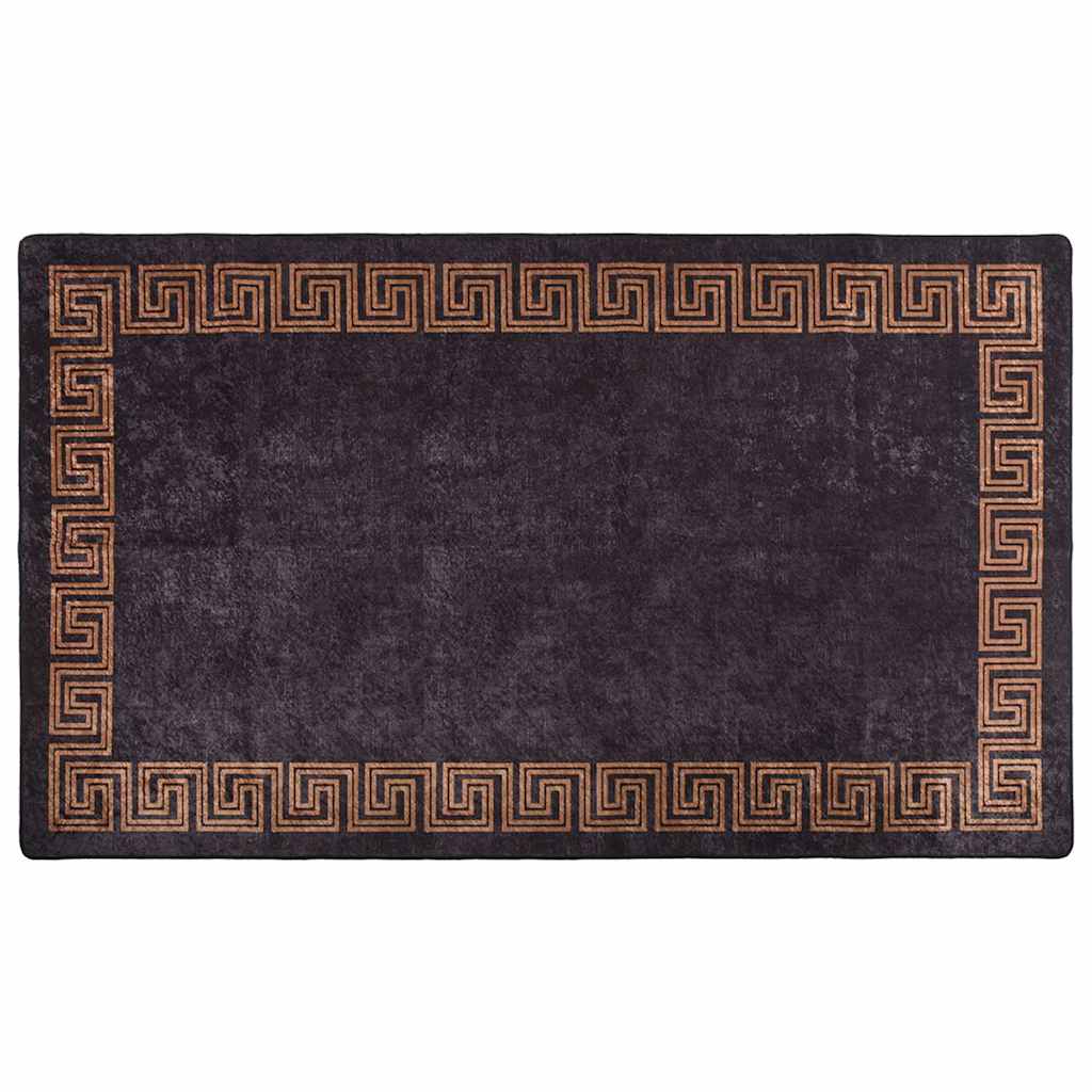 Tappeto Lavabile 190x300 cm Nero e Oro