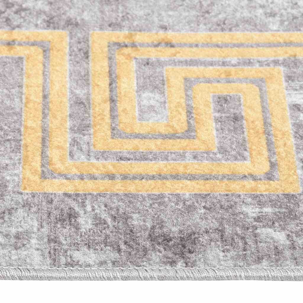 Tappeto Lavabile 80x300 cm Grigio