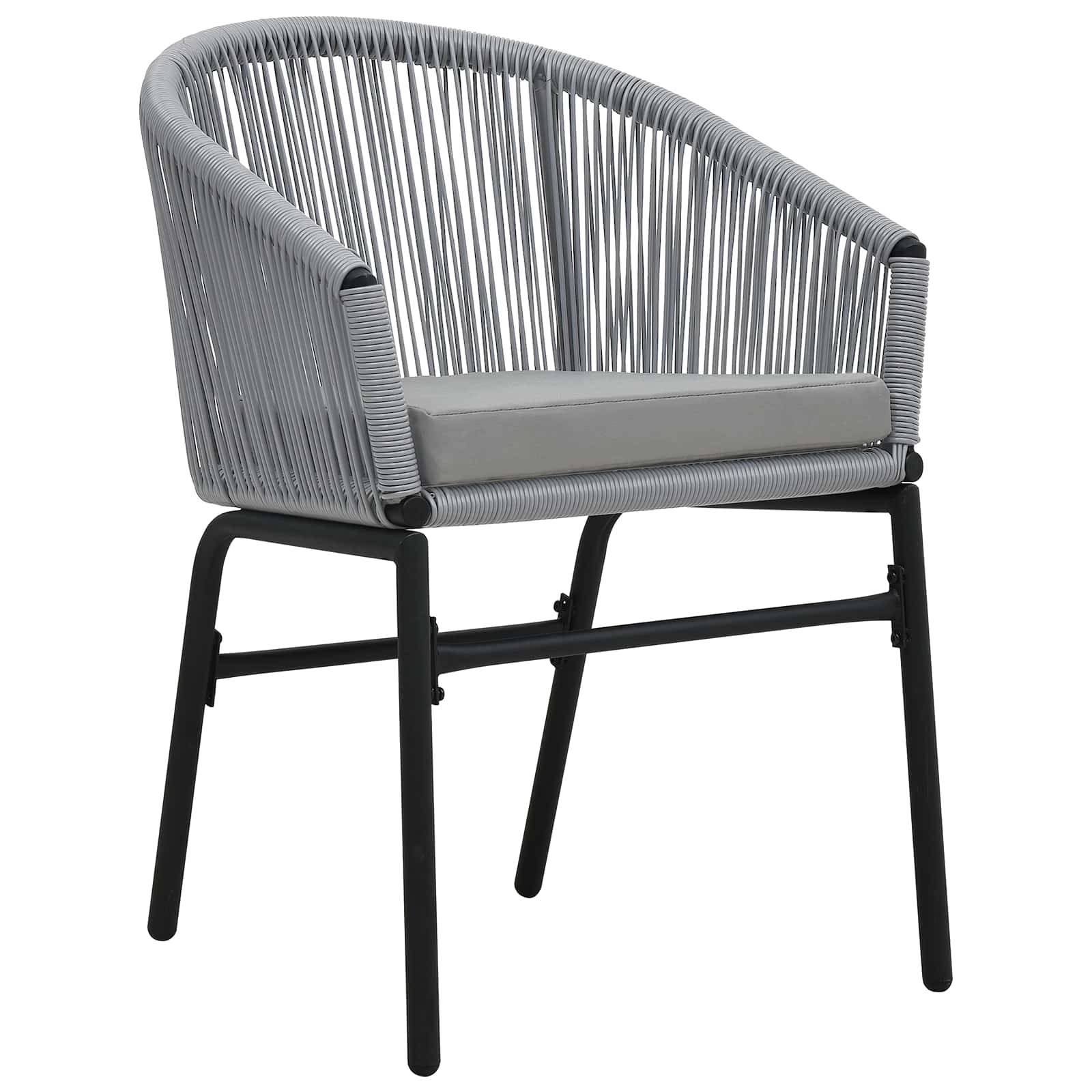 Set da Pranzo per Giardino 5 pz Antracite